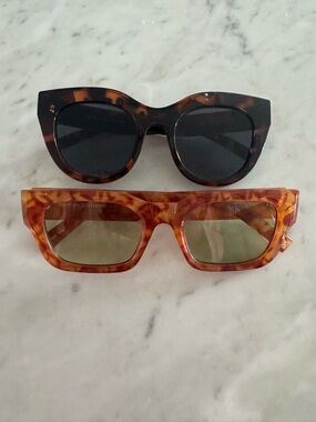 Two pairs of Le Spec Sunglasses